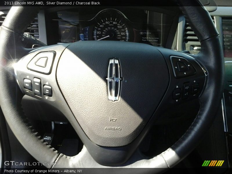 Silver Diamond / Charcoal Black 2013 Lincoln MKS AWD