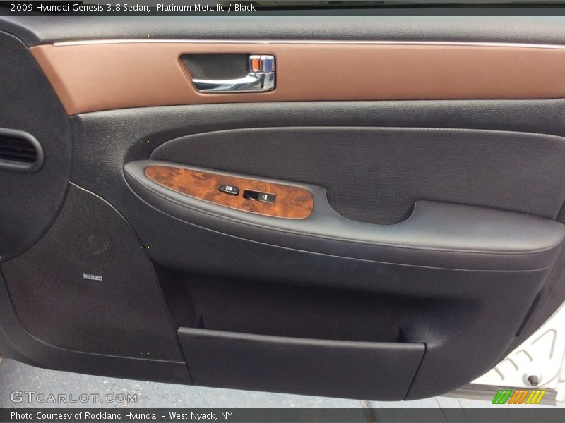 Platinum Metallic / Black 2009 Hyundai Genesis 3.8 Sedan