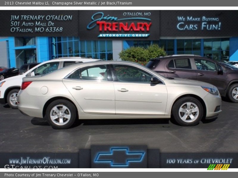 Champagne Silver Metallic / Jet Black/Titanium 2013 Chevrolet Malibu LS