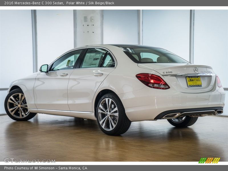 Polar White / Silk Beige/Black 2016 Mercedes-Benz C 300 Sedan