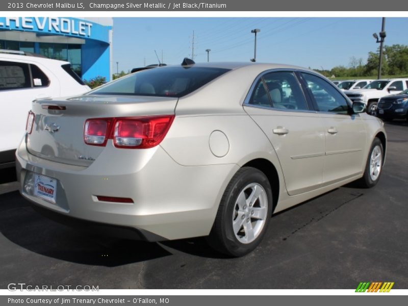Champagne Silver Metallic / Jet Black/Titanium 2013 Chevrolet Malibu LS