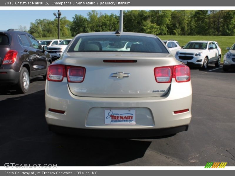 Champagne Silver Metallic / Jet Black/Titanium 2013 Chevrolet Malibu LS