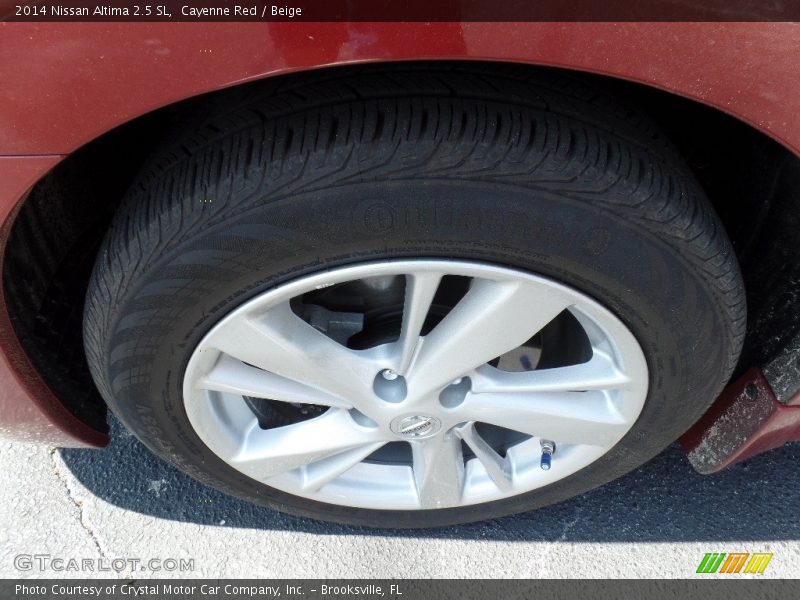 Cayenne Red / Beige 2014 Nissan Altima 2.5 SL