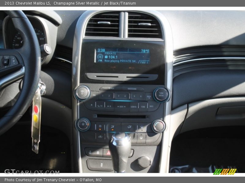 Champagne Silver Metallic / Jet Black/Titanium 2013 Chevrolet Malibu LS