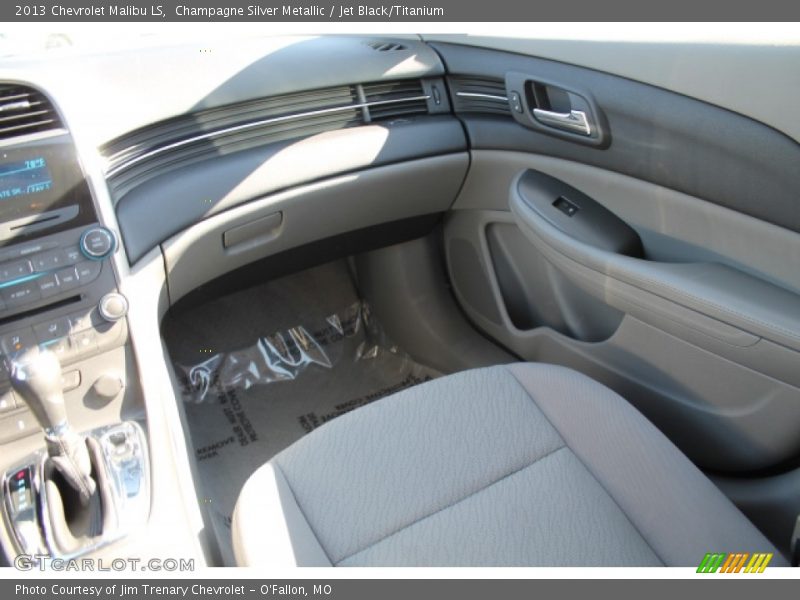 Champagne Silver Metallic / Jet Black/Titanium 2013 Chevrolet Malibu LS