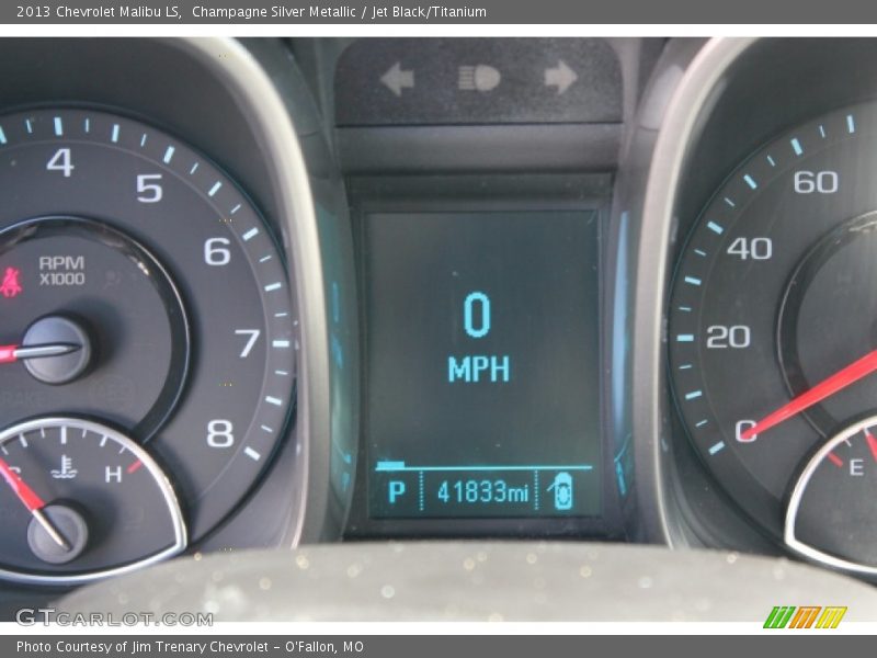 Champagne Silver Metallic / Jet Black/Titanium 2013 Chevrolet Malibu LS