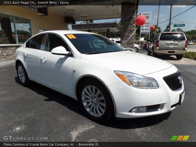 Summit White / Ebony 2011 Buick Regal CXL