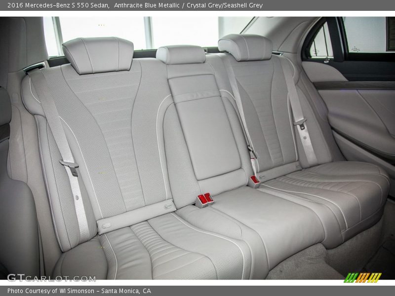 Anthracite Blue Metallic / Crystal Grey/Seashell Grey 2016 Mercedes-Benz S 550 Sedan