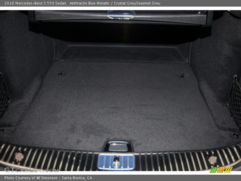 Anthracite Blue Metallic / Crystal Grey/Seashell Grey 2016 Mercedes-Benz S 550 Sedan