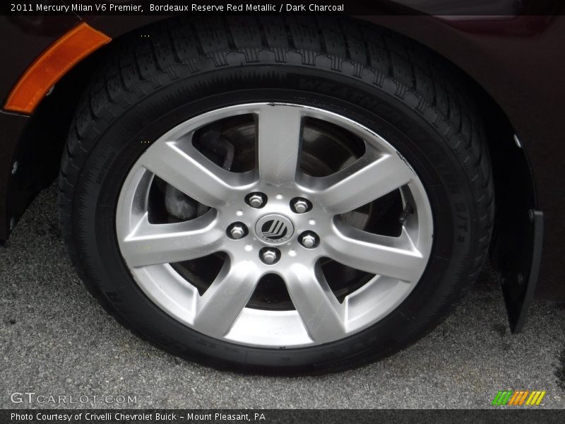 Bordeaux Reserve Red Metallic / Dark Charcoal 2011 Mercury Milan V6 Premier