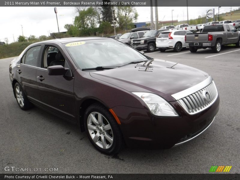 Bordeaux Reserve Red Metallic / Dark Charcoal 2011 Mercury Milan V6 Premier