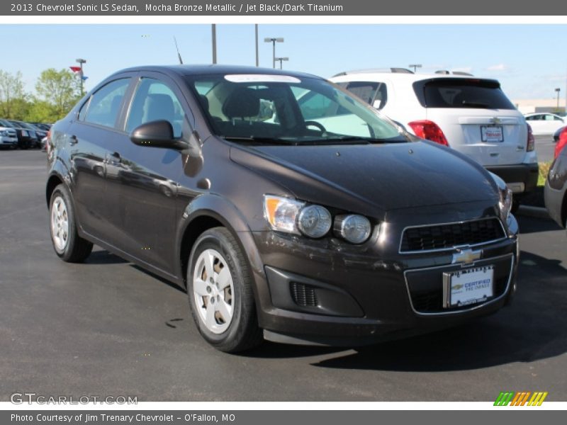 Mocha Bronze Metallic / Jet Black/Dark Titanium 2013 Chevrolet Sonic LS Sedan