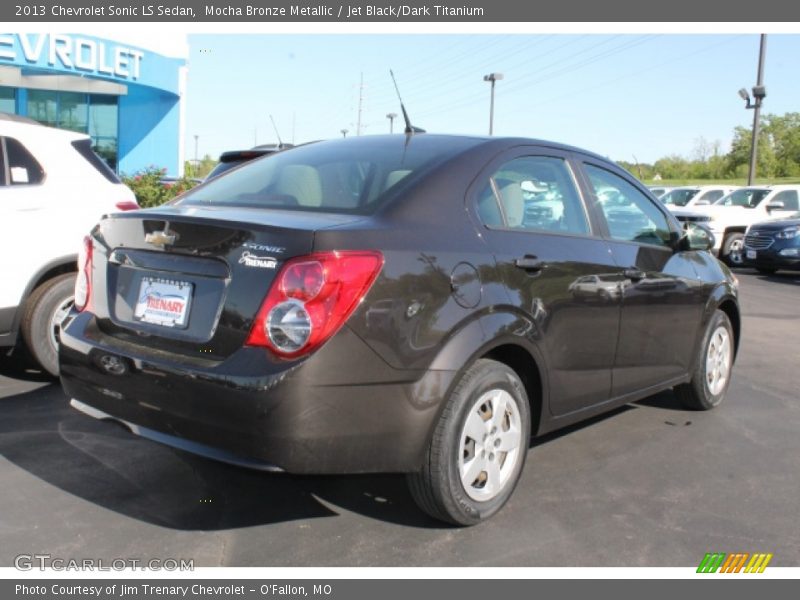 Mocha Bronze Metallic / Jet Black/Dark Titanium 2013 Chevrolet Sonic LS Sedan