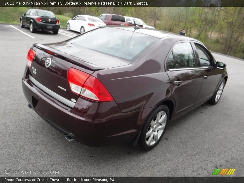 Bordeaux Reserve Red Metallic / Dark Charcoal 2011 Mercury Milan V6 Premier