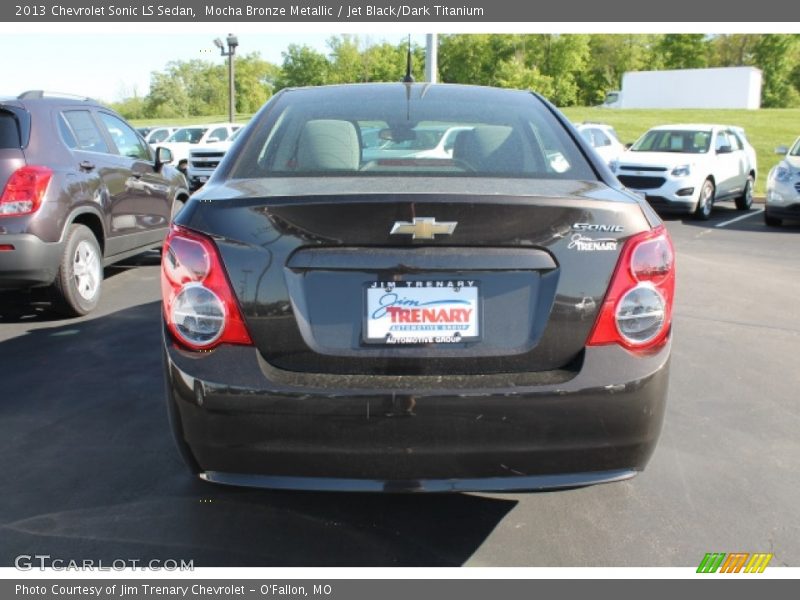 Mocha Bronze Metallic / Jet Black/Dark Titanium 2013 Chevrolet Sonic LS Sedan