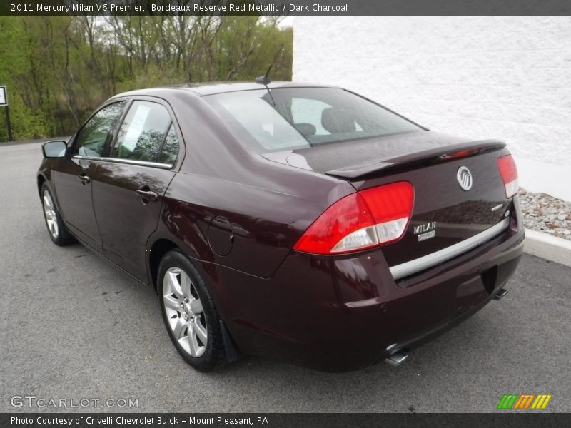 Bordeaux Reserve Red Metallic / Dark Charcoal 2011 Mercury Milan V6 Premier