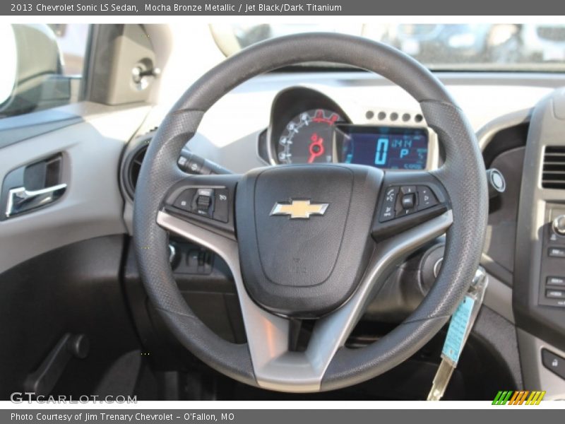 Mocha Bronze Metallic / Jet Black/Dark Titanium 2013 Chevrolet Sonic LS Sedan