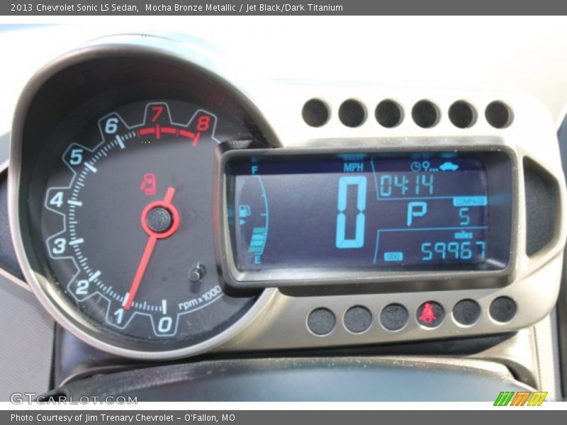 Mocha Bronze Metallic / Jet Black/Dark Titanium 2013 Chevrolet Sonic LS Sedan