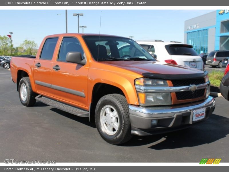 Sunburst Orange Metallic / Very Dark Pewter 2007 Chevrolet Colorado LT Crew Cab