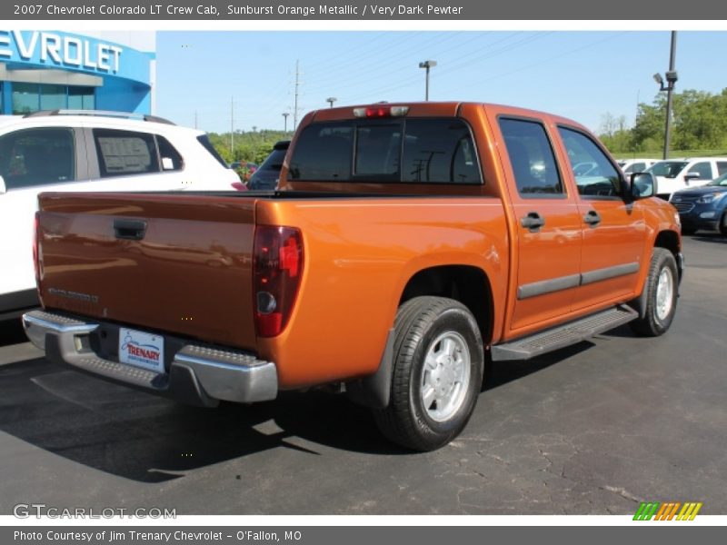 Sunburst Orange Metallic / Very Dark Pewter 2007 Chevrolet Colorado LT Crew Cab