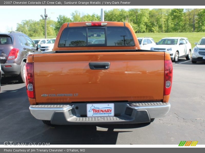 Sunburst Orange Metallic / Very Dark Pewter 2007 Chevrolet Colorado LT Crew Cab