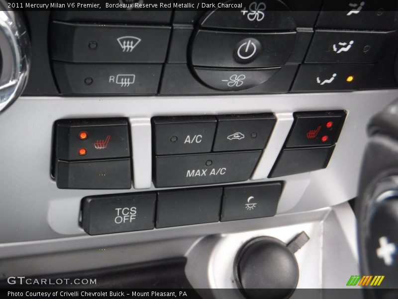 Bordeaux Reserve Red Metallic / Dark Charcoal 2011 Mercury Milan V6 Premier