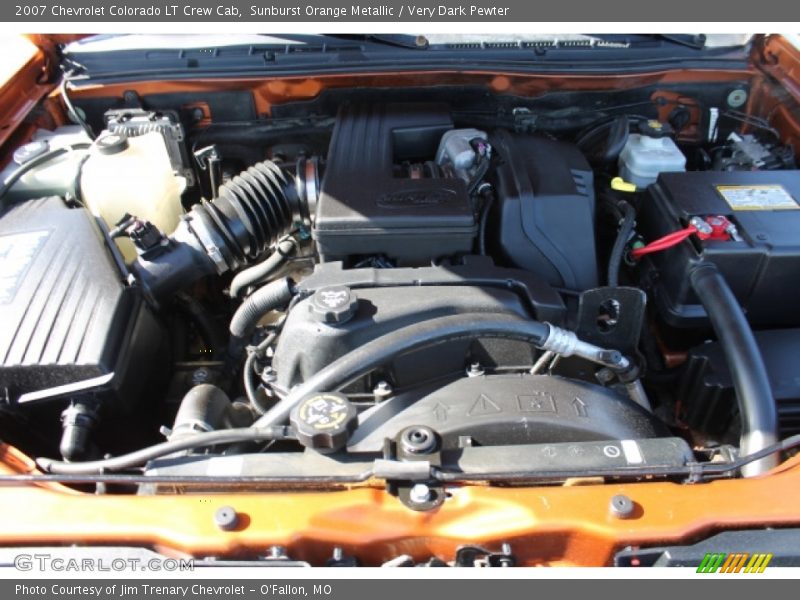 Sunburst Orange Metallic / Very Dark Pewter 2007 Chevrolet Colorado LT Crew Cab