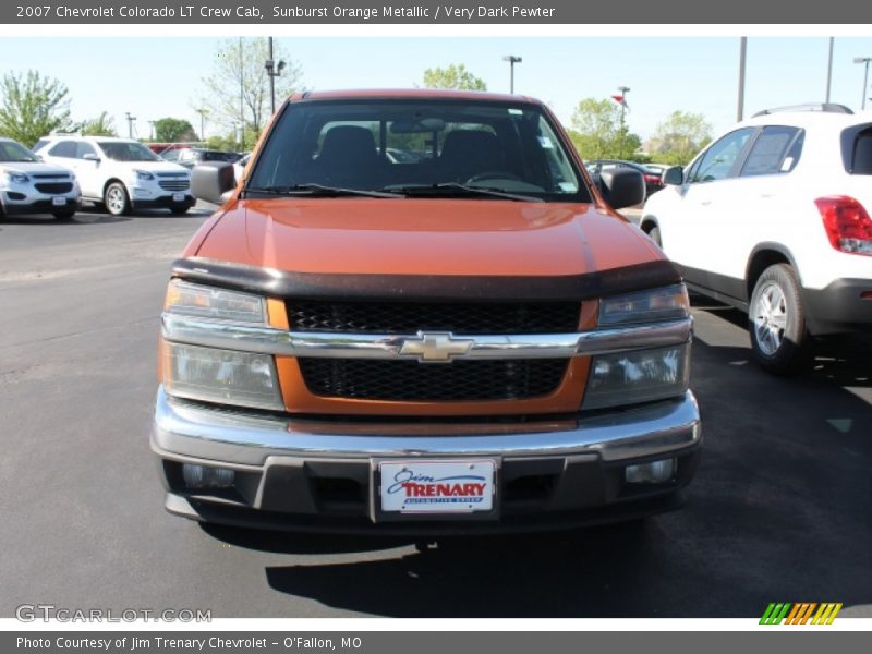Sunburst Orange Metallic / Very Dark Pewter 2007 Chevrolet Colorado LT Crew Cab