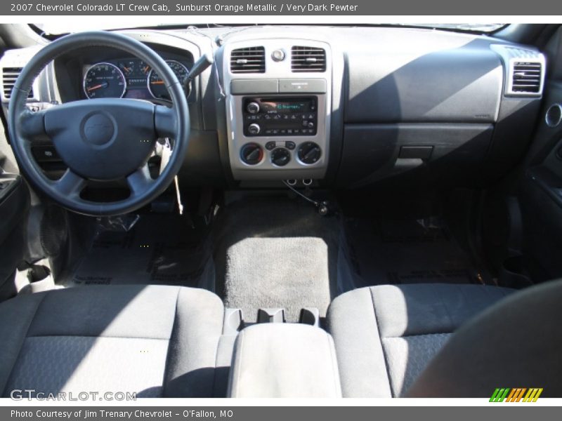 Sunburst Orange Metallic / Very Dark Pewter 2007 Chevrolet Colorado LT Crew Cab
