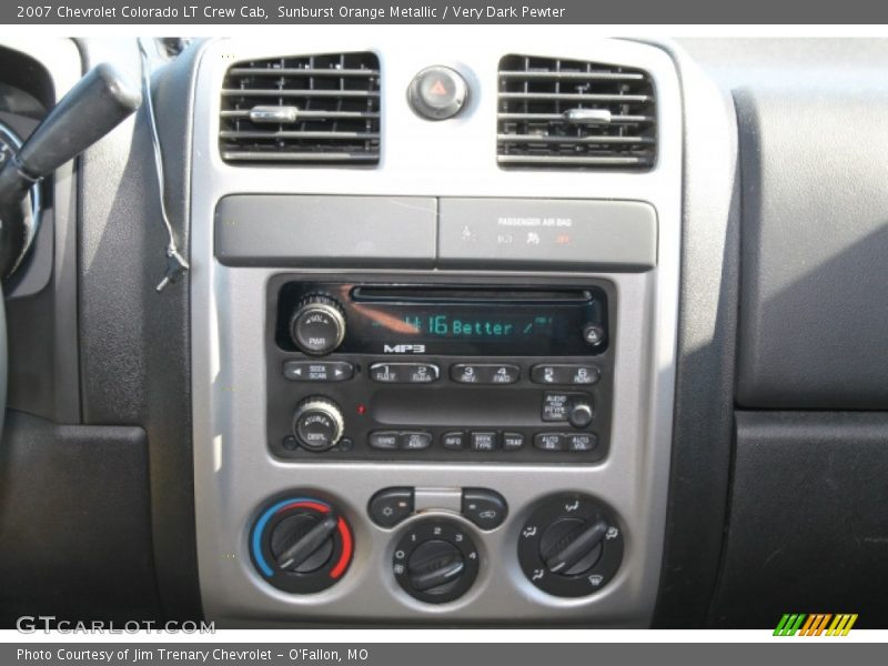 Sunburst Orange Metallic / Very Dark Pewter 2007 Chevrolet Colorado LT Crew Cab