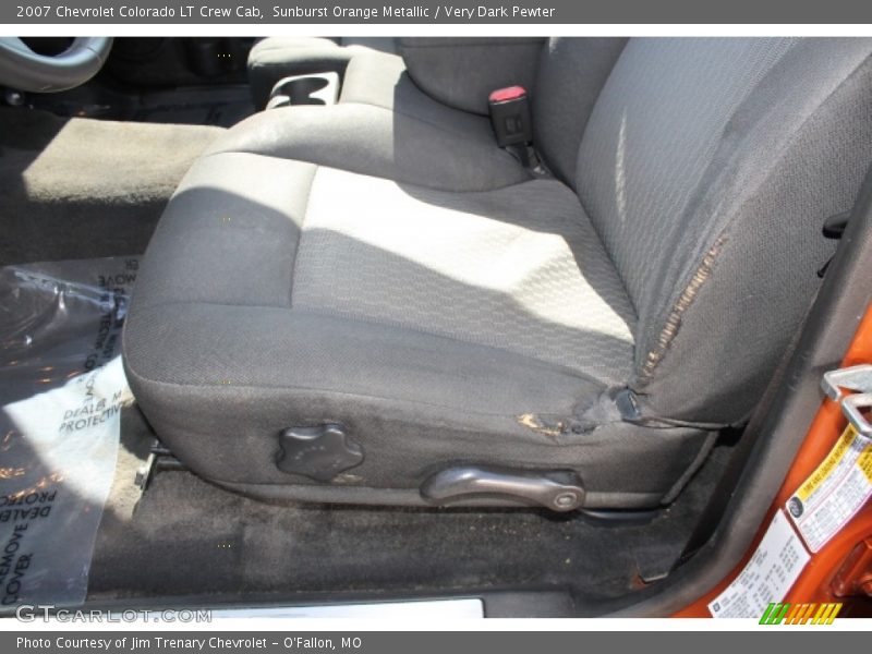 Sunburst Orange Metallic / Very Dark Pewter 2007 Chevrolet Colorado LT Crew Cab