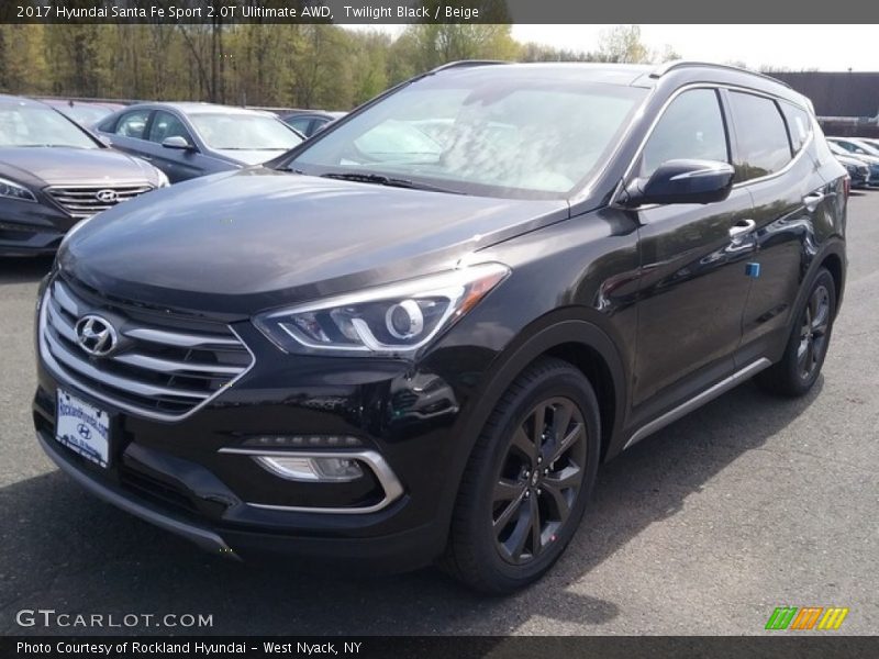 Twilight Black / Beige 2017 Hyundai Santa Fe Sport 2.0T Ulitimate AWD