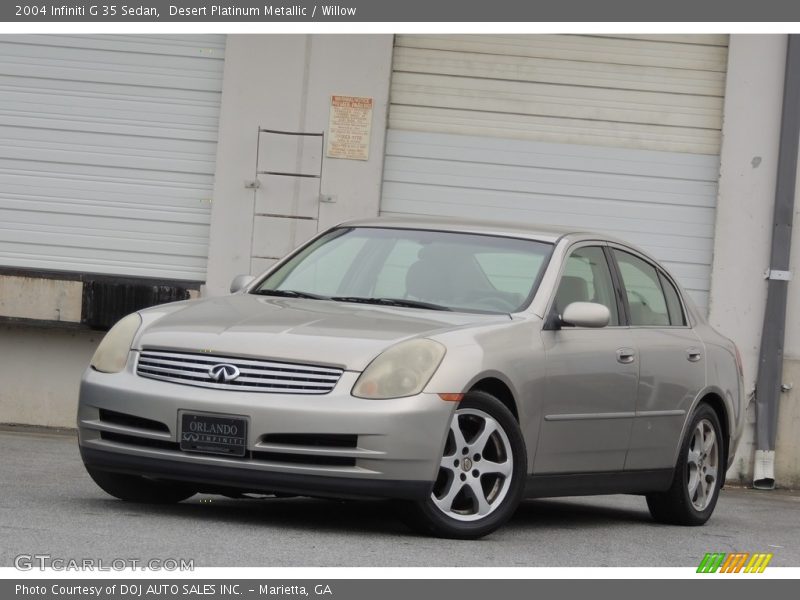 Desert Platinum Metallic / Willow 2004 Infiniti G 35 Sedan