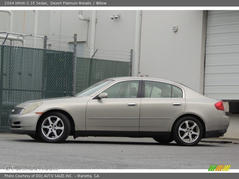 Desert Platinum Metallic / Willow 2004 Infiniti G 35 Sedan