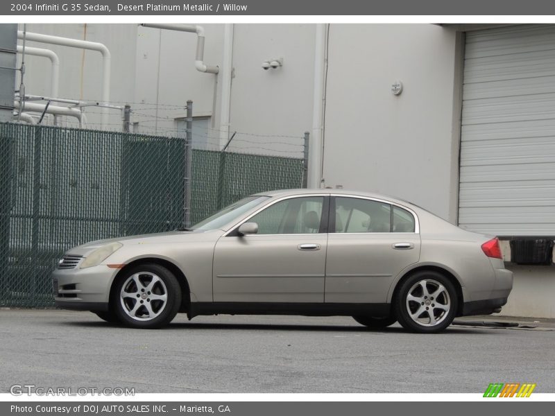 Desert Platinum Metallic / Willow 2004 Infiniti G 35 Sedan