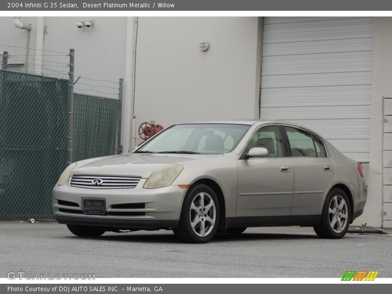 Desert Platinum Metallic / Willow 2004 Infiniti G 35 Sedan