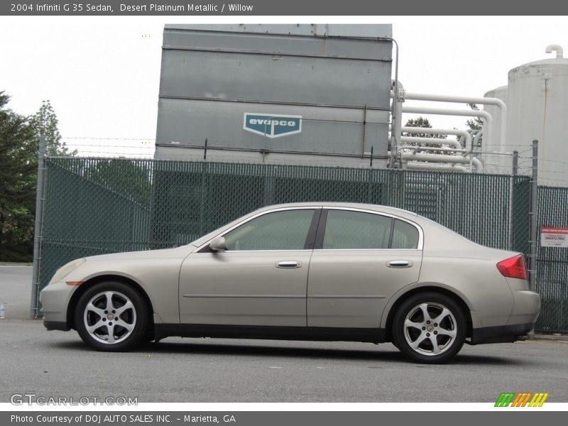 Desert Platinum Metallic / Willow 2004 Infiniti G 35 Sedan
