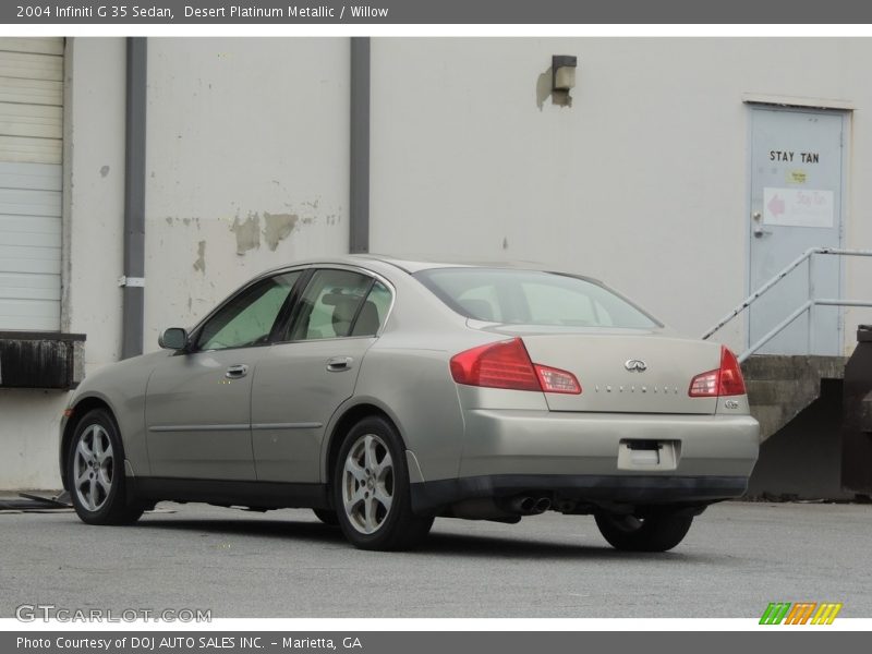 Desert Platinum Metallic / Willow 2004 Infiniti G 35 Sedan