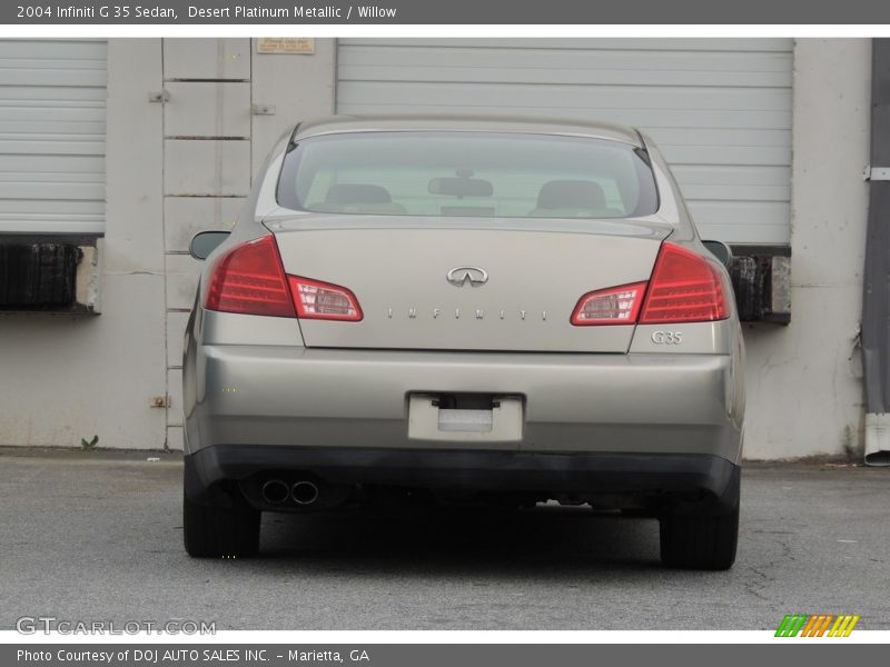 Desert Platinum Metallic / Willow 2004 Infiniti G 35 Sedan