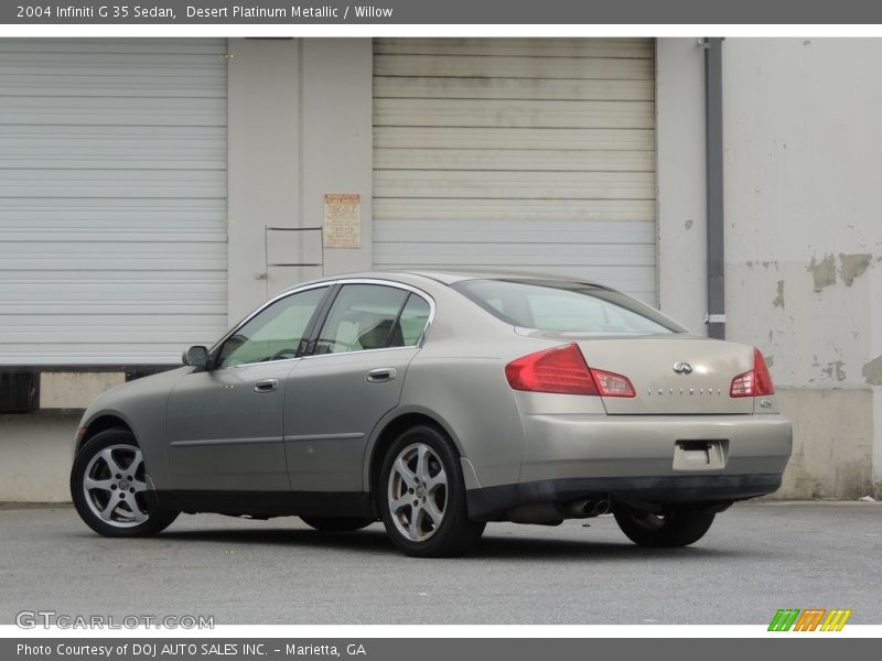 Desert Platinum Metallic / Willow 2004 Infiniti G 35 Sedan