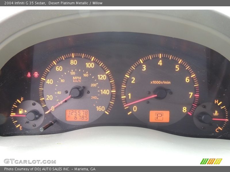 Desert Platinum Metallic / Willow 2004 Infiniti G 35 Sedan