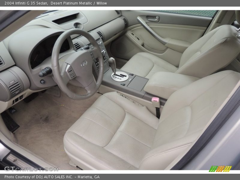 Desert Platinum Metallic / Willow 2004 Infiniti G 35 Sedan