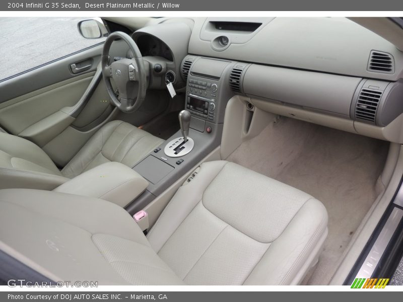 Desert Platinum Metallic / Willow 2004 Infiniti G 35 Sedan