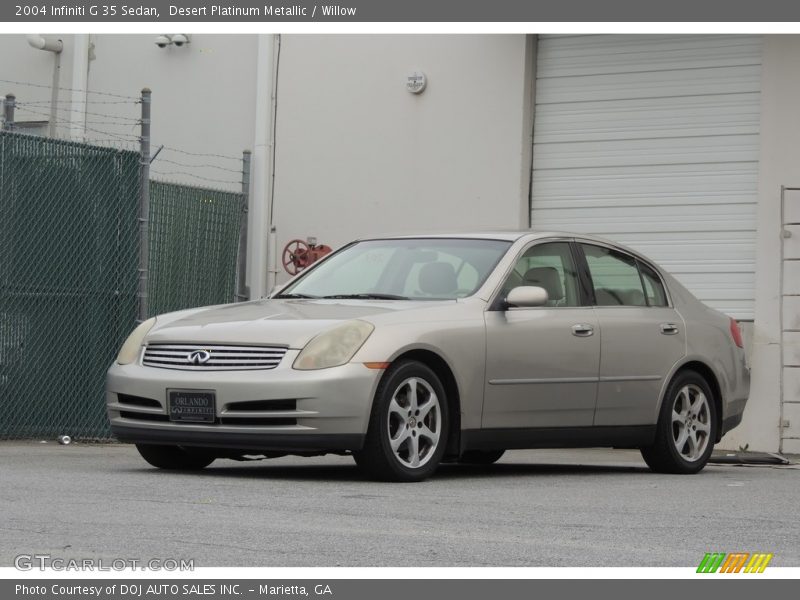 Desert Platinum Metallic / Willow 2004 Infiniti G 35 Sedan