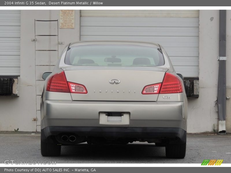 Desert Platinum Metallic / Willow 2004 Infiniti G 35 Sedan
