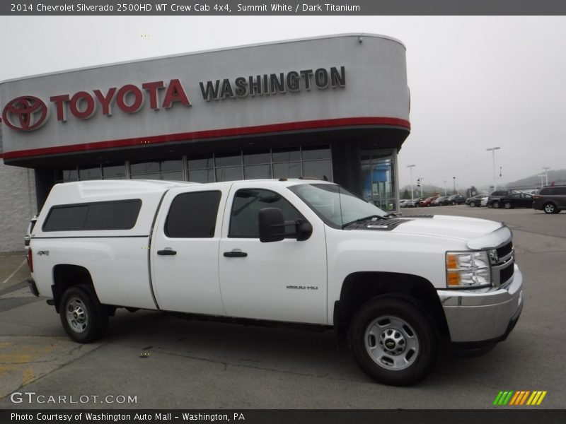Summit White / Dark Titanium 2014 Chevrolet Silverado 2500HD WT Crew Cab 4x4