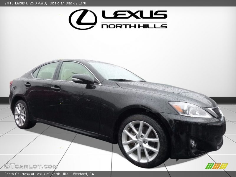 Obsidian Black / Ecru 2013 Lexus IS 250 AWD