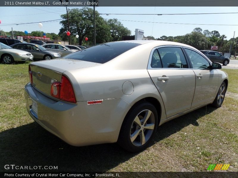 Gold Mist Metallic / Ebony 2011 Chevrolet Malibu LT