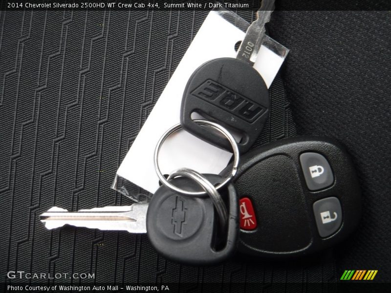Summit White / Dark Titanium 2014 Chevrolet Silverado 2500HD WT Crew Cab 4x4