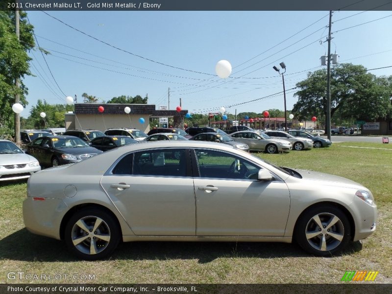 Gold Mist Metallic / Ebony 2011 Chevrolet Malibu LT